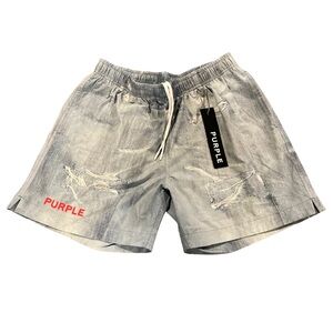 Purple Brand Jean Printed All around Swim Shorts